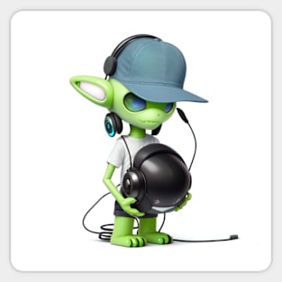 Gamer Alien Sticker